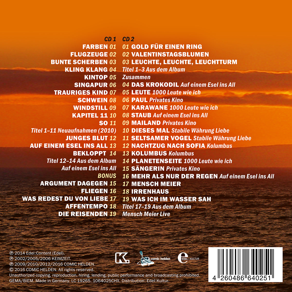 KEIMZEIT - Land in Sicht - Doppel CD - RARITÄT