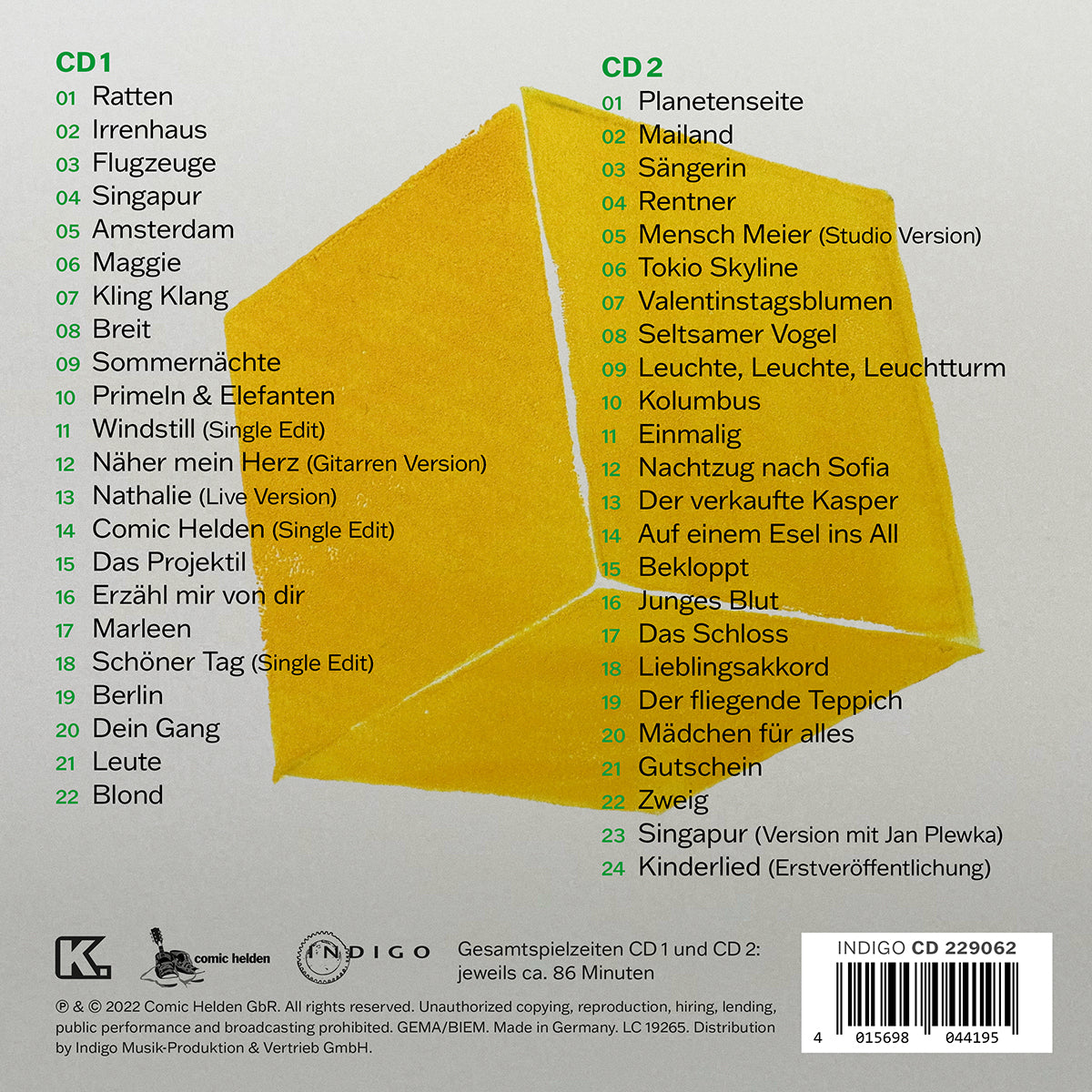 KEIMZEIT - Von Singapur nach Feuerland - Doppel CD - RAR